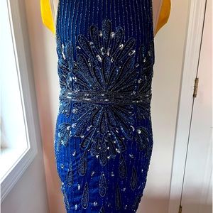 BNWT Adrianna Papell Beaded evening gown MOB elegant
